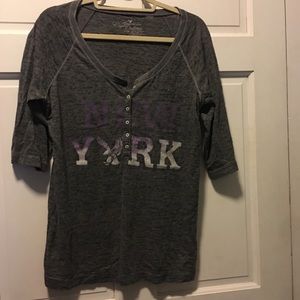 American Eagle New York 3/4 Sleeve Tee